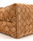 Suede Intrecciato Small Andiamo Shoulder Bag Amber