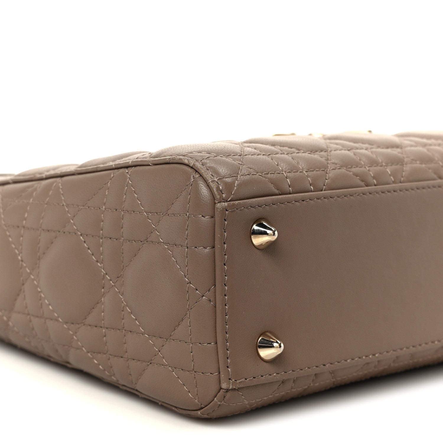 Lambskin Cannage Small My ABCD1OR Lady D1OR Warm Taupe