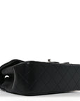 Lambskin Quilted Mini Rectangular Flap Black