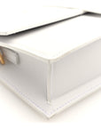 Smooth Calfskin Le Bambino Long White