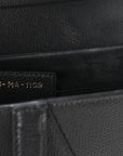Grained Calfskin Saddle Bag Black