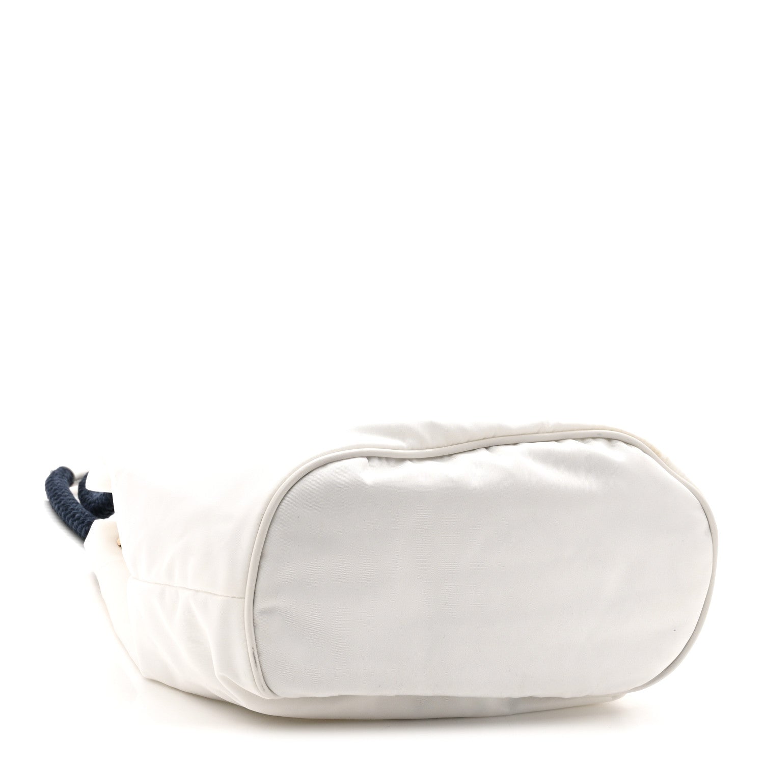 Re-Nylon Triangle Mariner Small Bucket Bag White Baltico