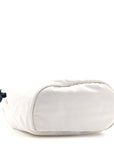 Re-Nylon Triangle Mariner Small Bucket Bag White Baltico