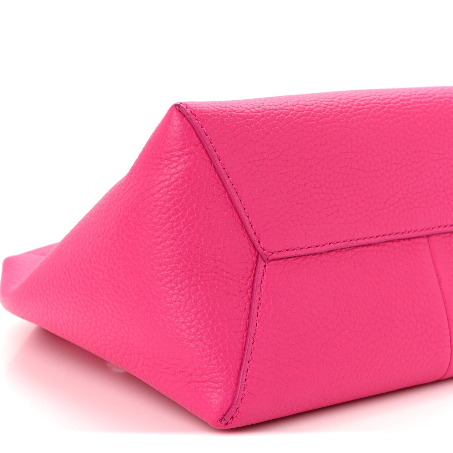 Grained Calfskin Mini The Sack Bag Hot Pink