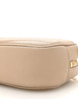 Grain De Poudre Matelasse Monogram Mini Lou Camera Bag Dark Beige