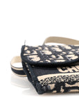 Oblique Slim Saddle Pouch Blue
