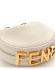 Vitello Grace Matte Nano FNDIgraphy Hobo Charm White Ice