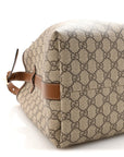 GG Icon Monogram Padlock Shoulder Bag Beige Dark Brown