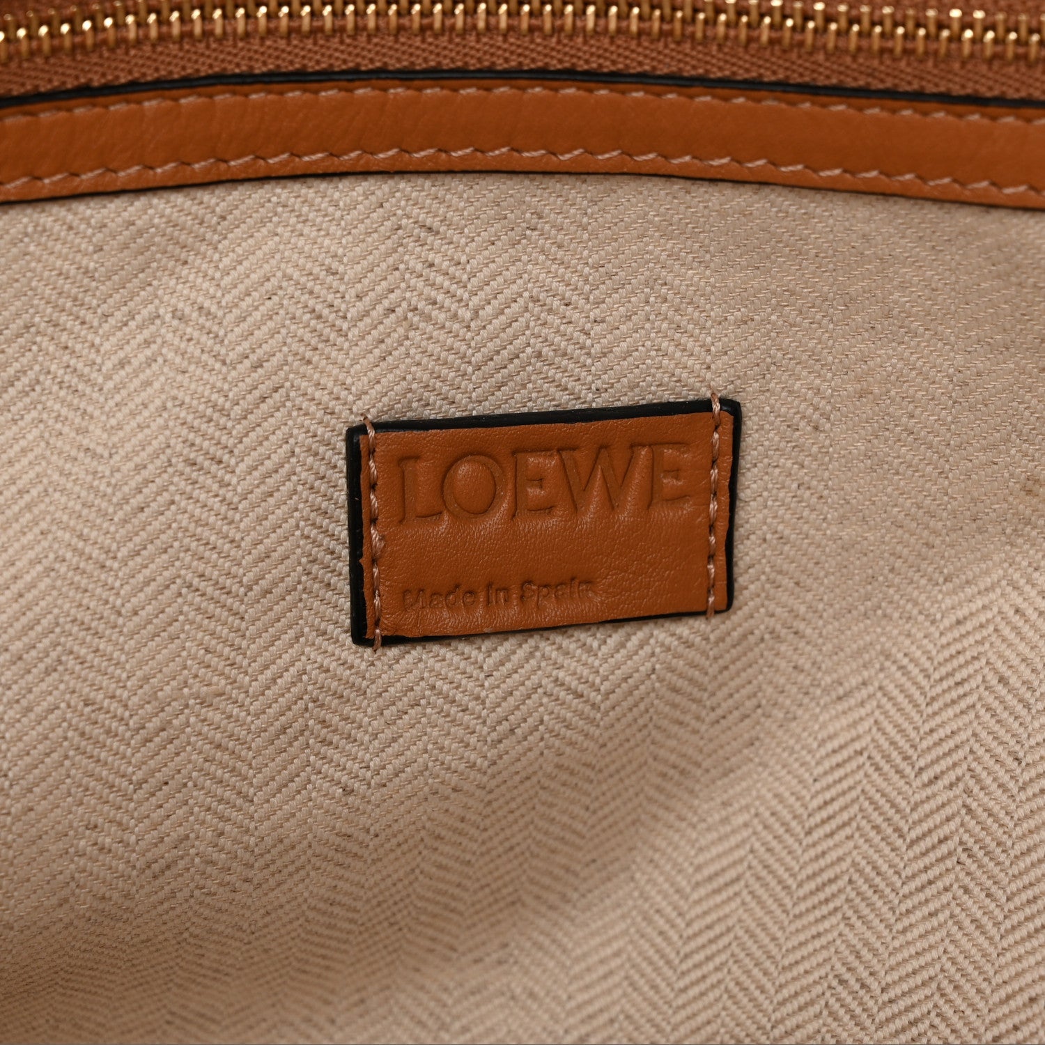 Calfskin Large Flamenco Knot Bag Warm Desert