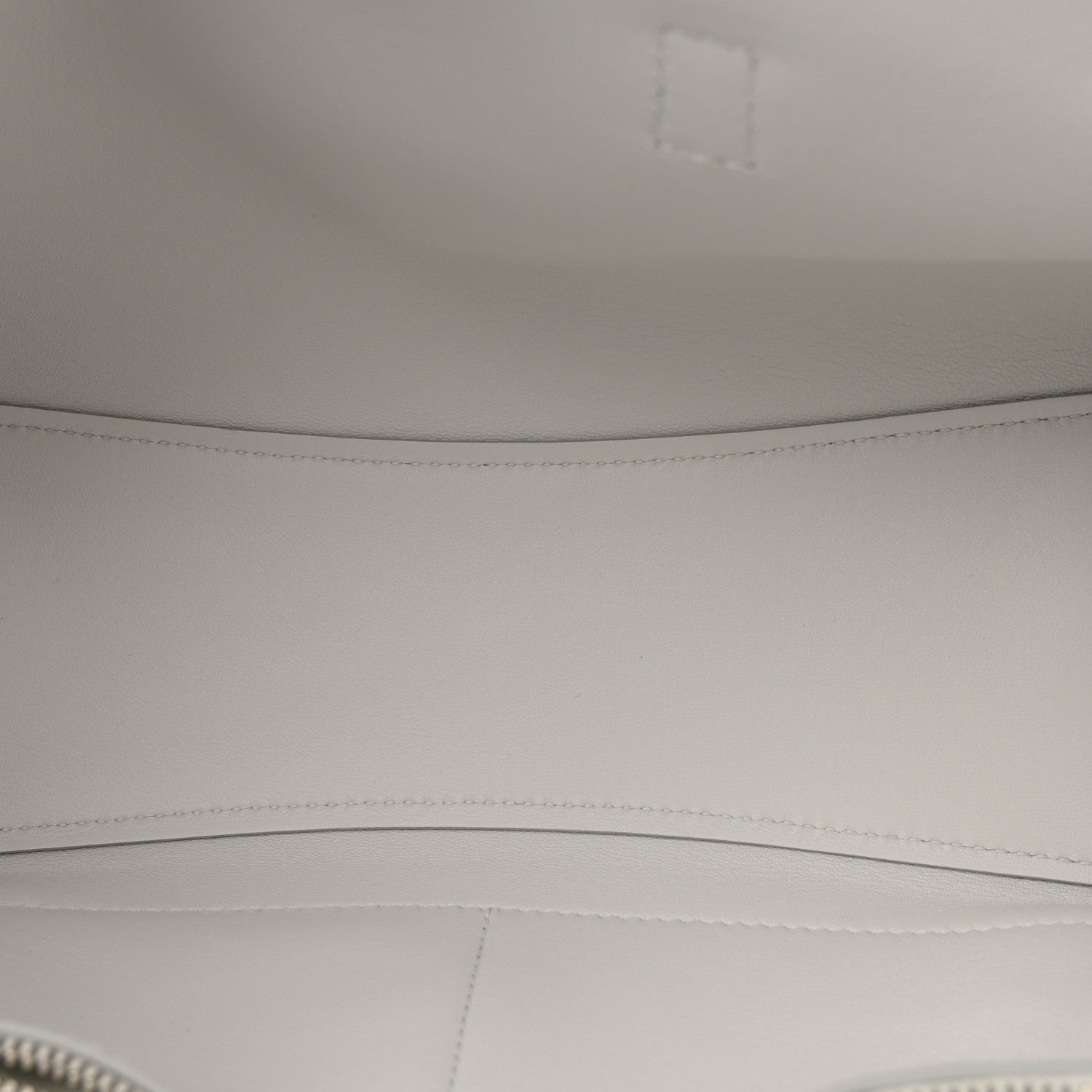 Smooth Calfskin Mini Bel Air Carry All Bag White