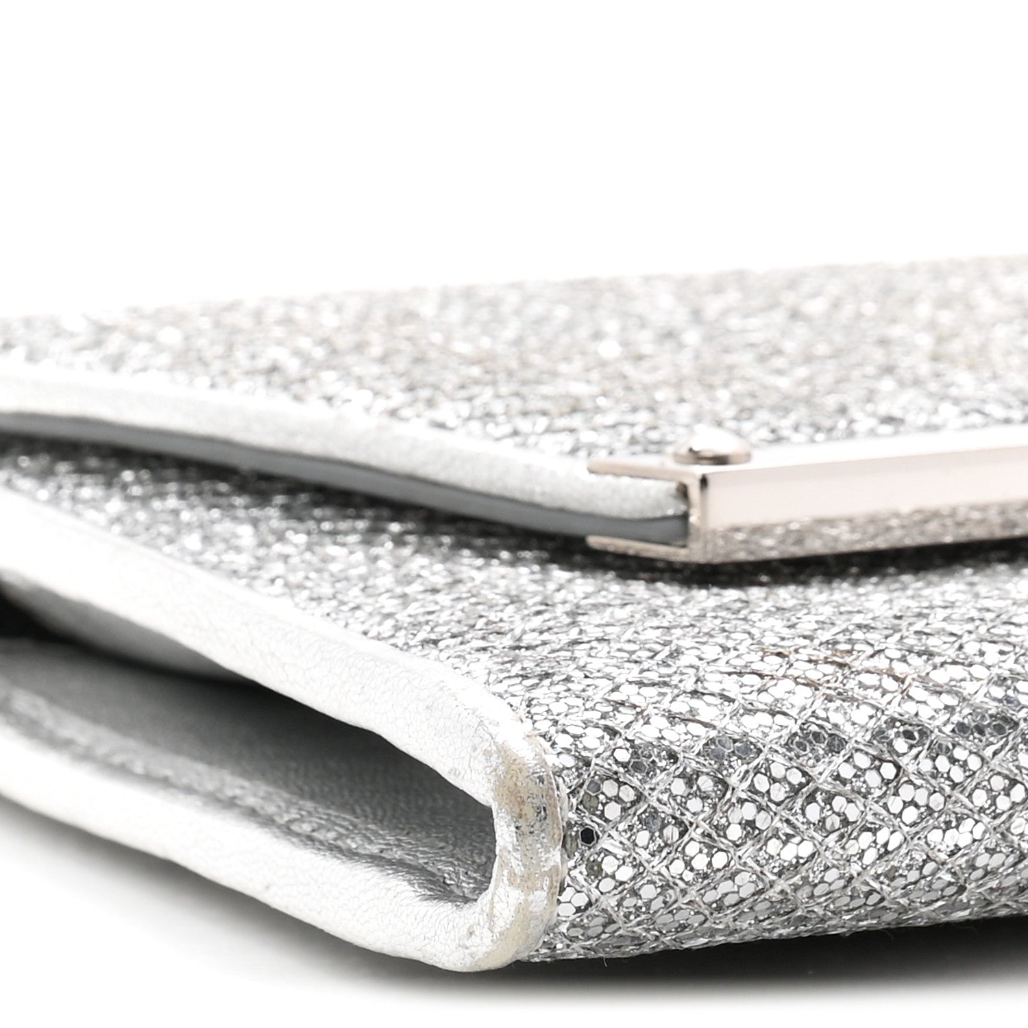 Glitter Margot Clutch Silver