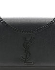Grain De Poudre Medium Classic Monogram Monochrome Kate Satchel Black