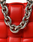 Lambskin Maxi Intreccio Padded Chain Cassette Crossbody Bag Nail Polish