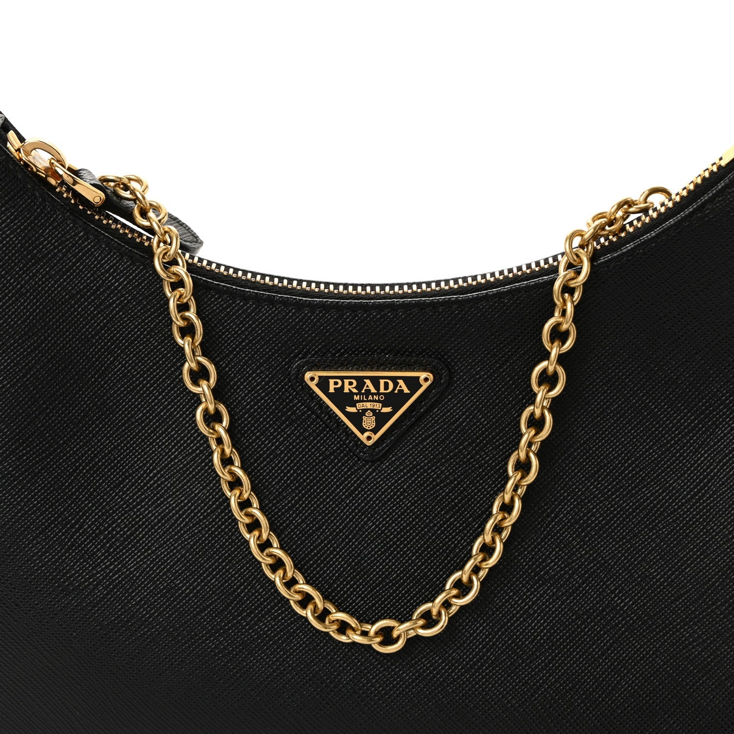 Saffiano Lux Re-Edition 2005 Shoulder Bag Black
