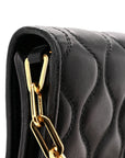 Nappa Padded Wallet On Chain Black