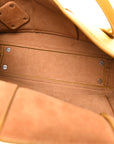 Grained Calfskin Maxi Intrecciato Medium Arco Mustard Yellow
