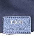 Denim Jacquard Oblique Kasuri Mens Saddle Bag Kasuri Blue White
