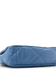 Lambskin Quilted Medium CHNL 19 Flap Blue