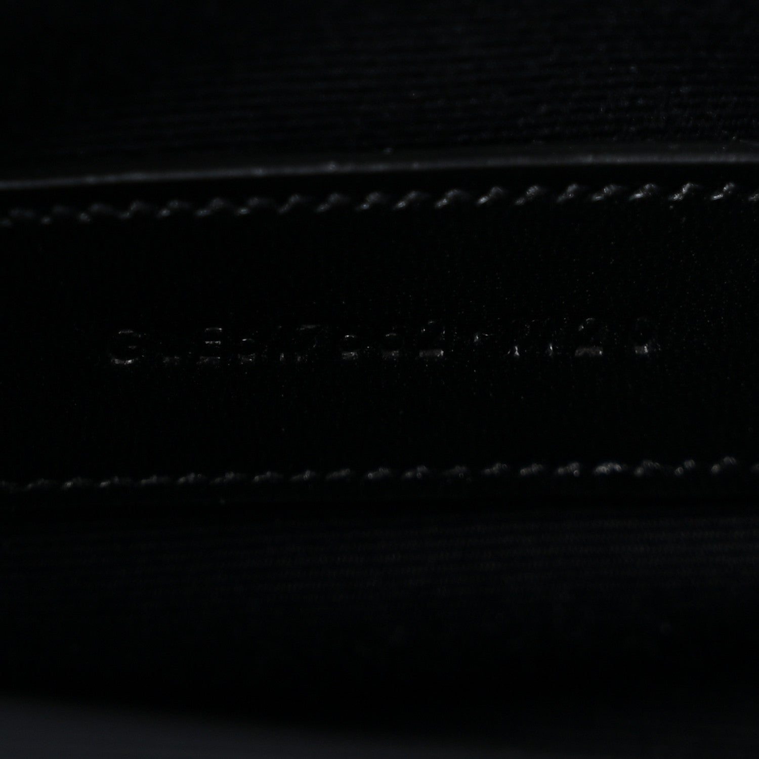 Grain De Poudre Matelasse Chevron Monogram Envelope Clutch Black