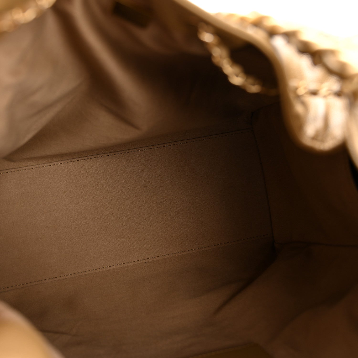 Caviar Quilted Medium CHNL 25 Handbag Dark Beige