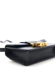 Smooth Calfskin Micro 30 Montaigne Flap Bag Black
