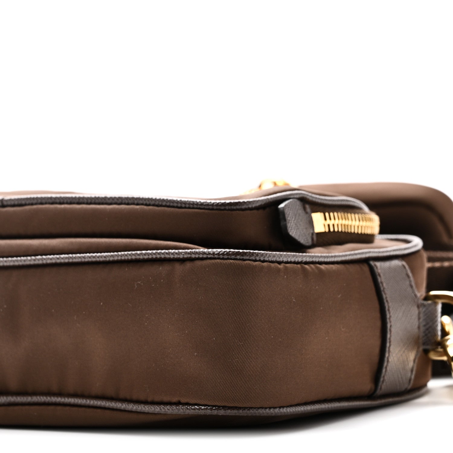Re-Nylon Saffiano Mini Shoulder Bag Sienna