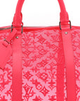 Monogram Fluo See Through Keepall Bandouliere 50 Rose