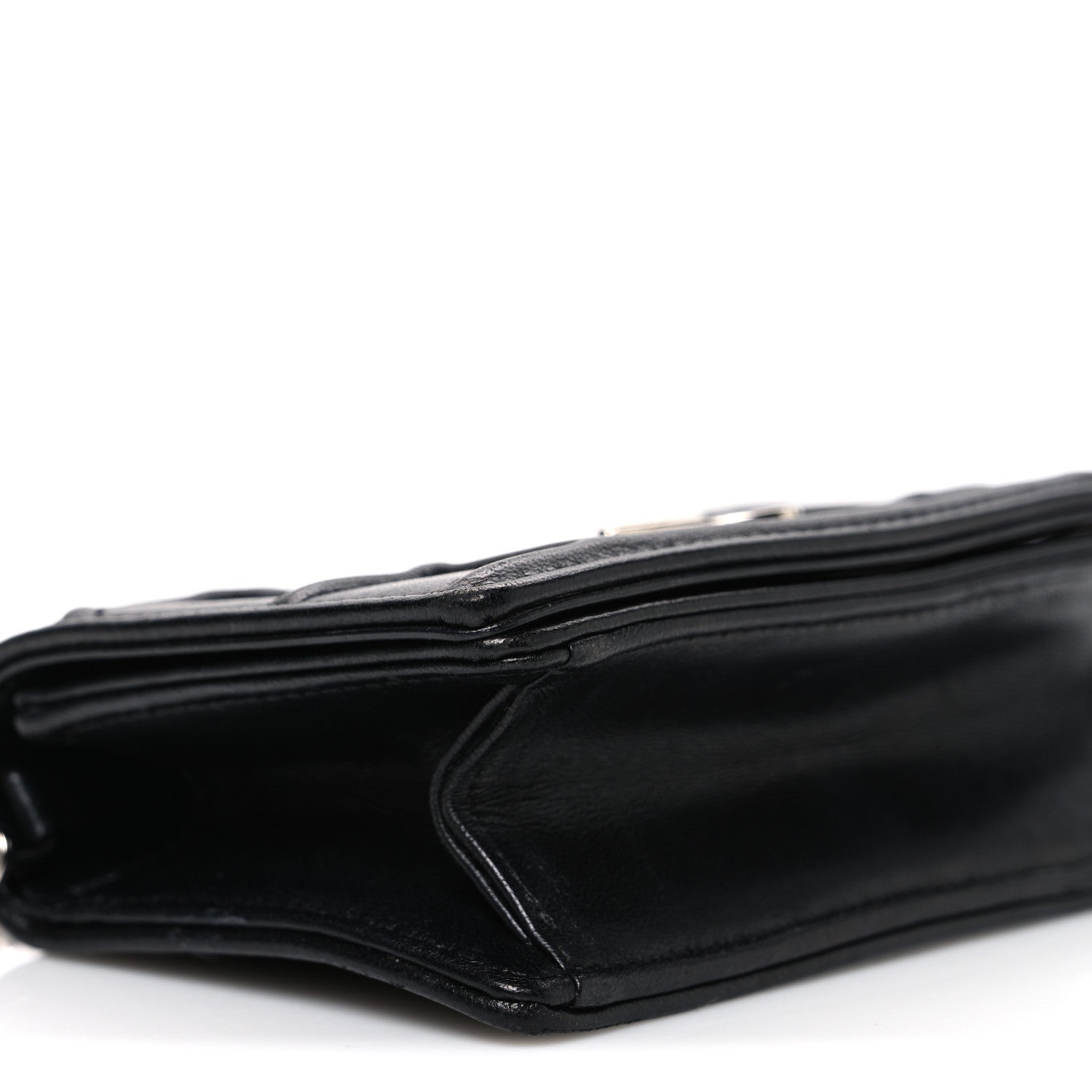 Lambskin Baby D1ORama Flap Bag Black