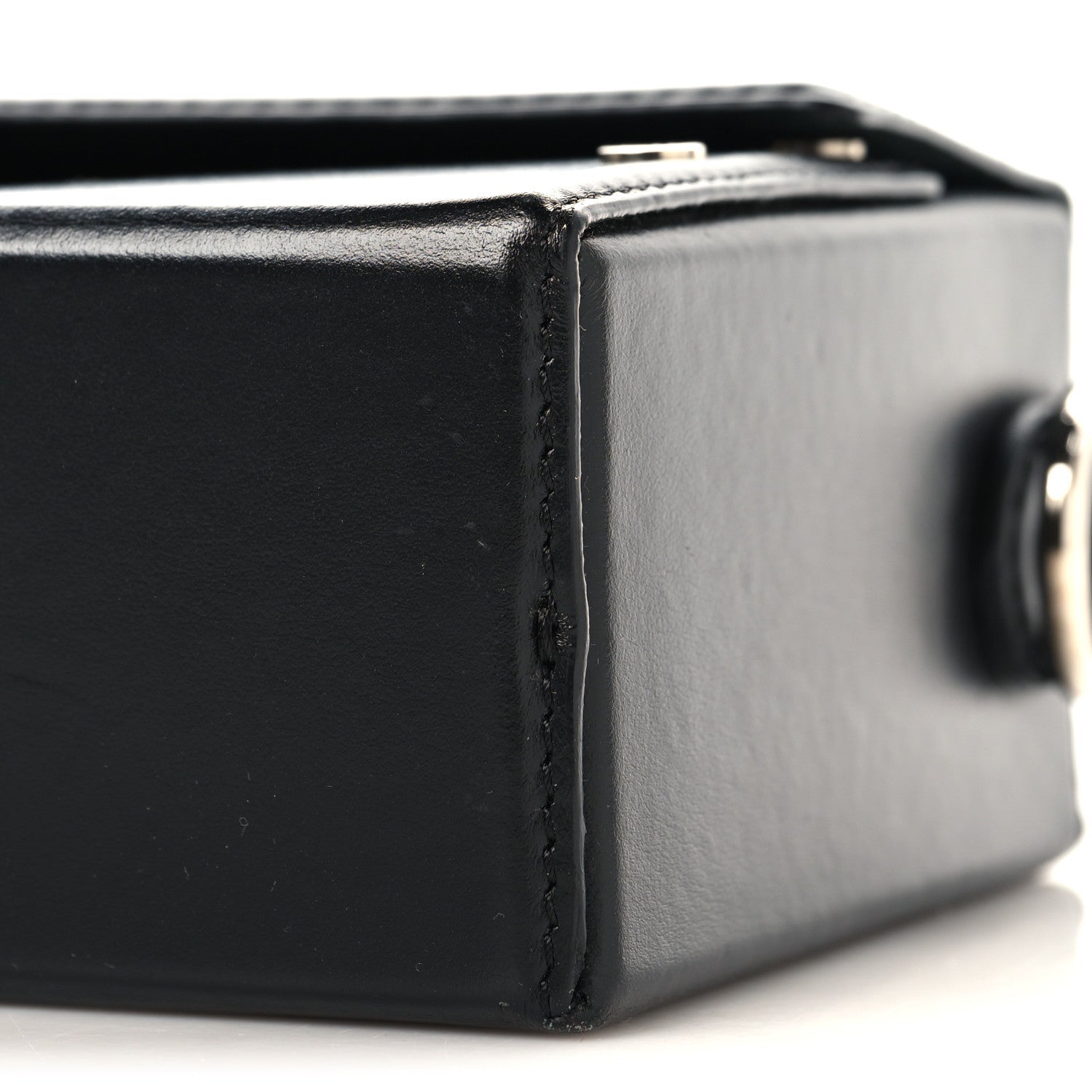 X MARC JACOBS Nappa Logo Baguette Soft Trunk Bag Black