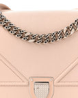 Grained Calfskin Medium D1ORama Flap Bag Nude