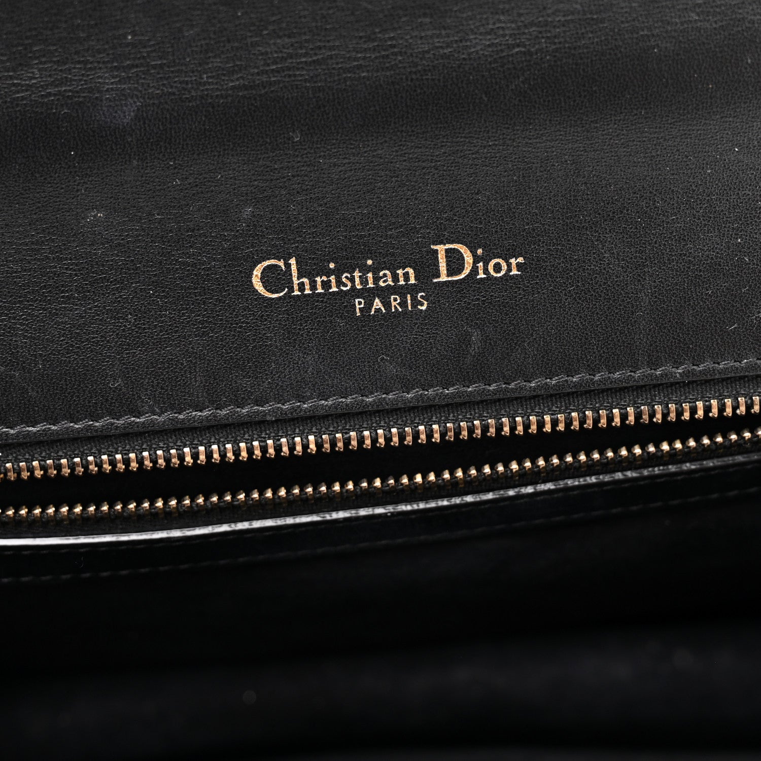Lambskin Studded Medium D1ORama Flap Bag Black