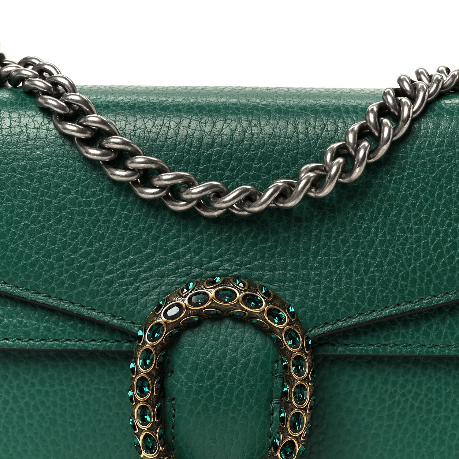 Calfskin Mini Dionysus Shoulder Bag Emerald