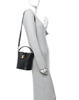 Smooth Calfskin Triomphe Small Louise Bag Black