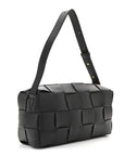 Lambskin Maxi Intrecciato Brick Cassette Bag Black