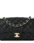 Caviar Quilted Mini Rectangular Flap Black