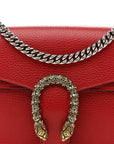Dollar Calfskin Swarovski Crystal Small Dionysus Shoulder Bag Hibiscus Red