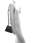 Shiny Nappa Petite Peekaboo I SEE U Satchel Black