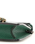 Dollar Calfskin Crystal Super Mini Dionysus Shoulder Bag Emerald