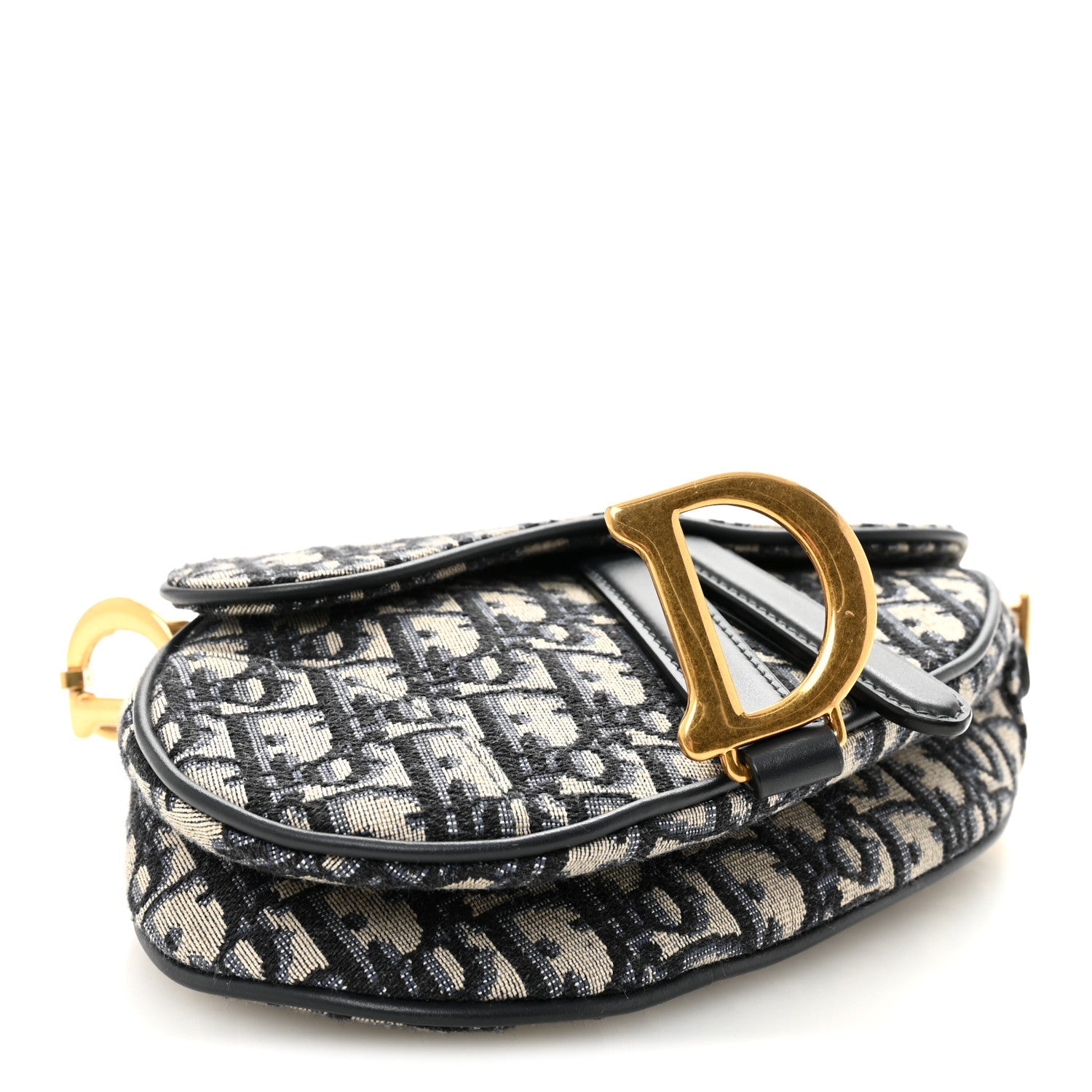 Oblique Mini Saddle Bag Blue
