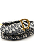 Oblique Mini Saddle Bag Blue