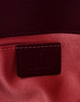 Velvet Matelasse Mini GG Marmont Shoulder Bag Fuchsia Violet Cyclamen