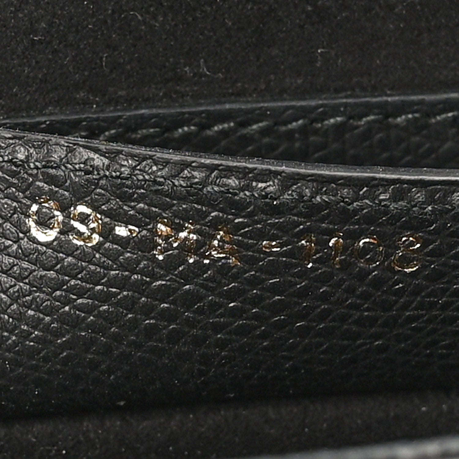 Grained Calfskin Saddle Bag Black