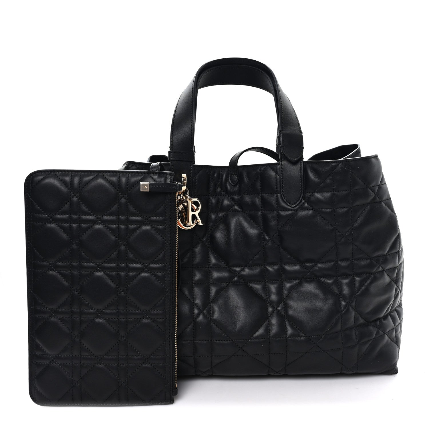 Calfskin Macrocannage Large Toujours Black