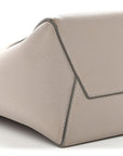 Soft Grained Calfskin Small Sangle Bucket Bag Light Taupe