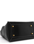Smooth Calfskin Double Stitching Mini Belt Bag Black