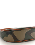 Canvas Calfskin Camouflage Ava Logo Triomphe Shoulder Bag Khaki