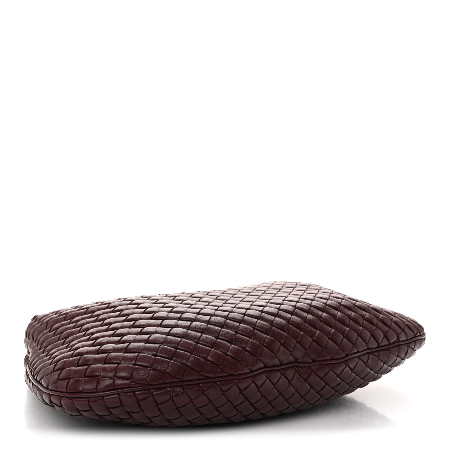 Lambskin Intrecciato Medium Padded Veneta Deep Mahogany
