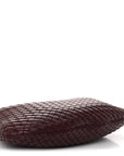 Lambskin Intrecciato Medium Padded Veneta Deep Mahogany