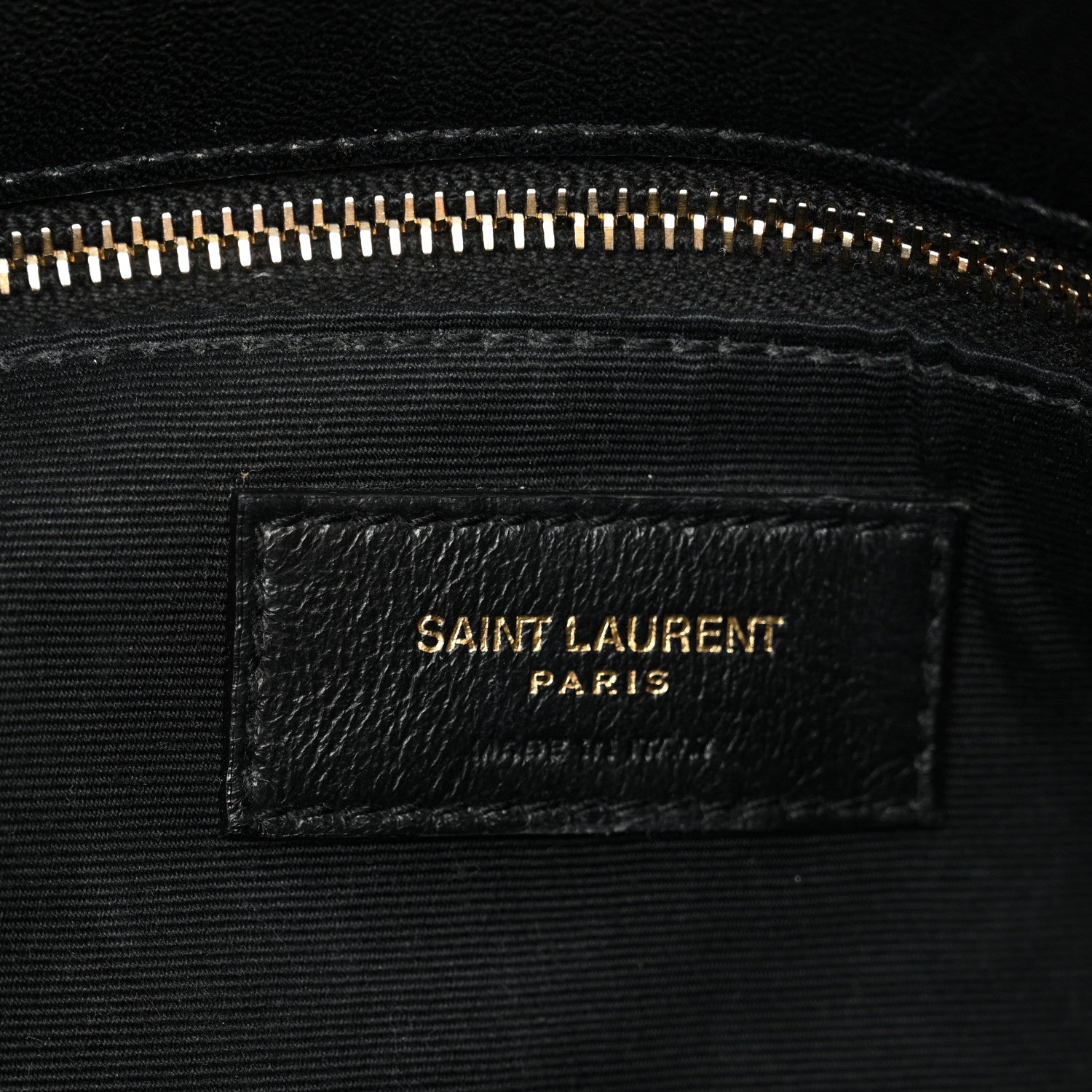 Lambskin Quilted Small Loulou Puffer Monogram Chain Satchel Black