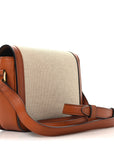 Textile Natural Calfskin Teen Triomphe White Tan